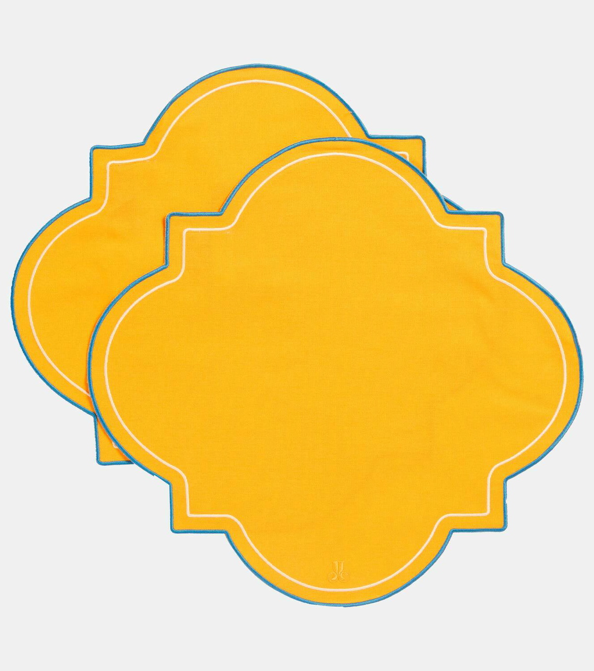 La DoubleJ Medallion set of 2 canvas placemats