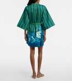 Alémais Margo belted printed cotton shirt dress