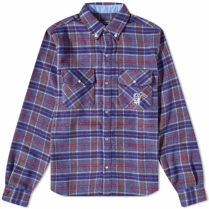 Photo: Billionaire Boys Club Men's Check Overshirt in Blue