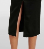 Alex Perry Asymmetric draped midi dress