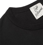 Café Kitsuné - Slim-Fit Logo-Print Cotton-Jersey T-Shirt - Black