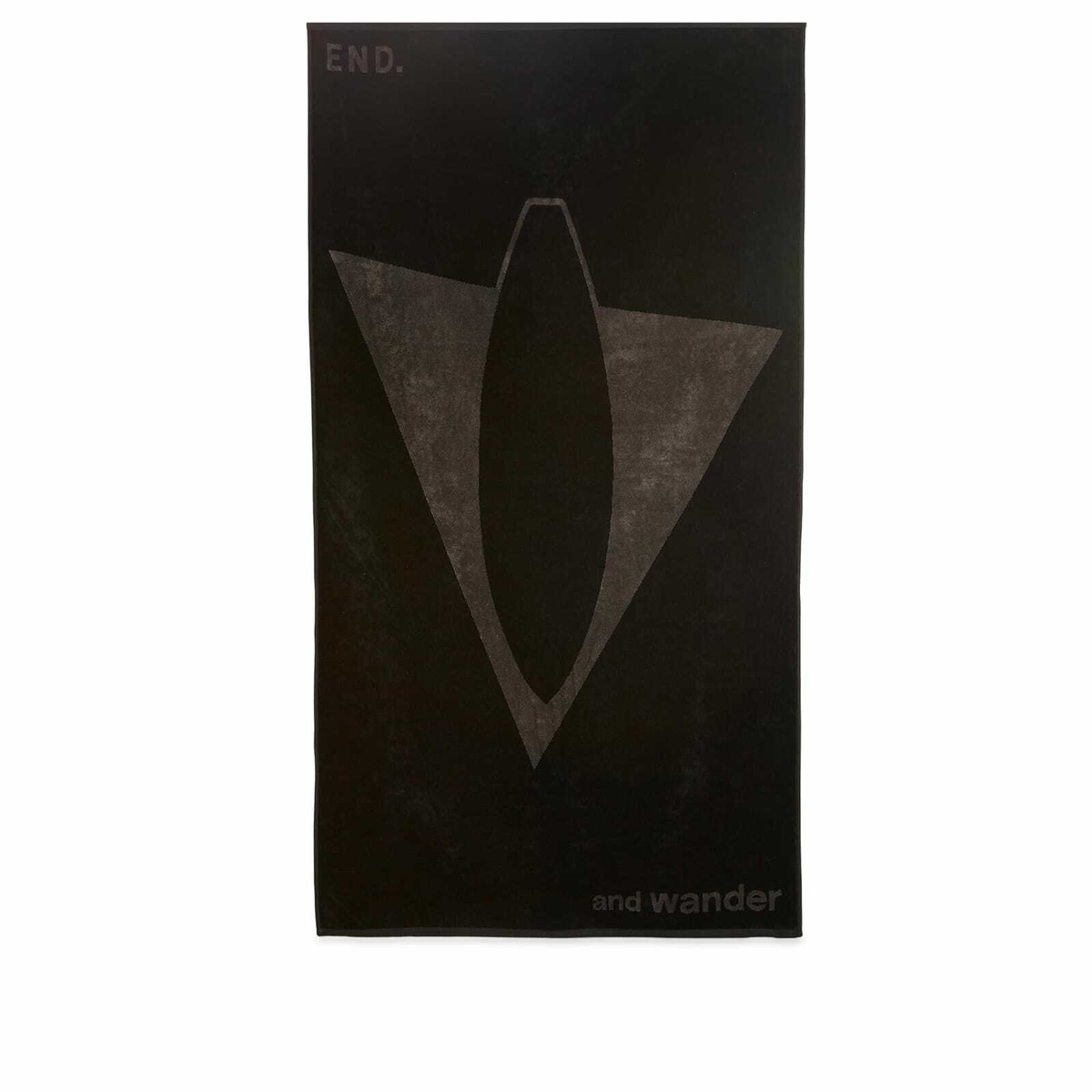 END. x and wander Towel in Charcoal 