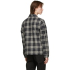 Naked and Famous Denim Grey Check Work Shirt