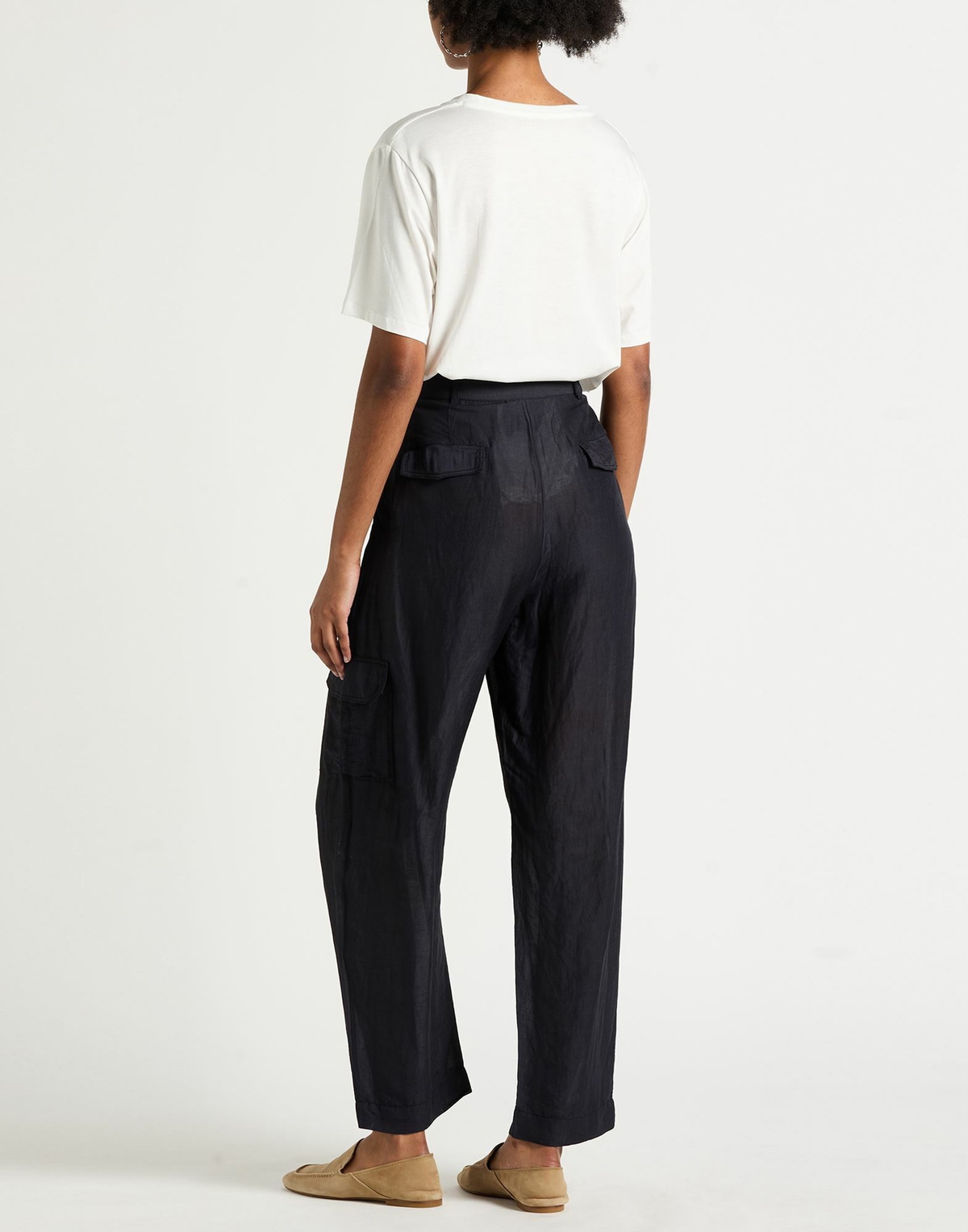 Alessia Santi Womens Pants in Midnight blue