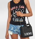 Loewe Mini raffia basket bag