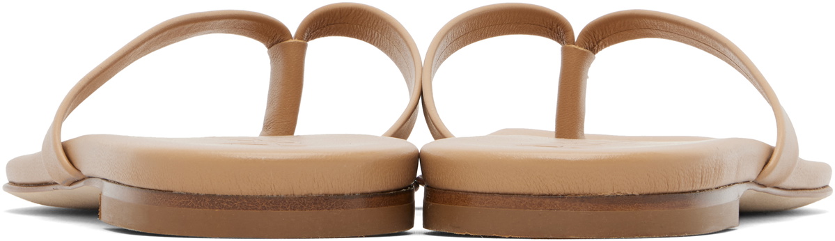 Aeyde Beige Renee Square-Toe Sandals
