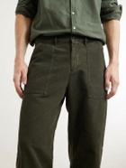 Massimo Alba - New Regata Straight-Leg Brushed Cotton Trousers - Green