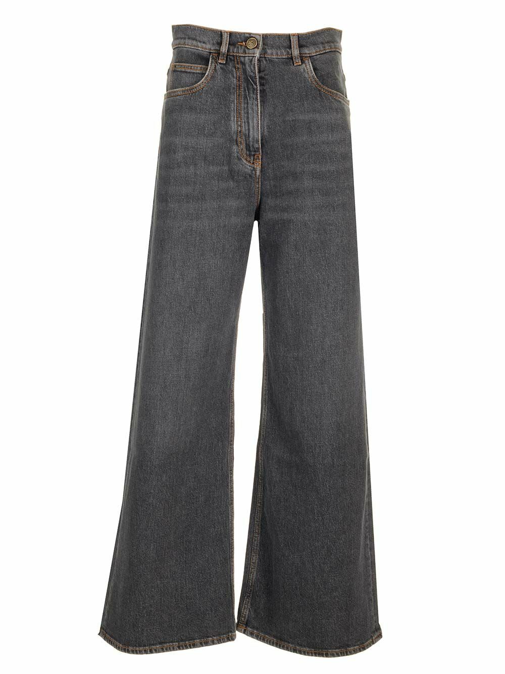 Etro - High-rise wide-leg jeans Etro