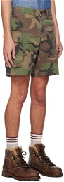 RRL Green Camo Shorts