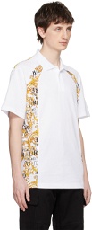 Versace Jeans Couture White Couture Polo