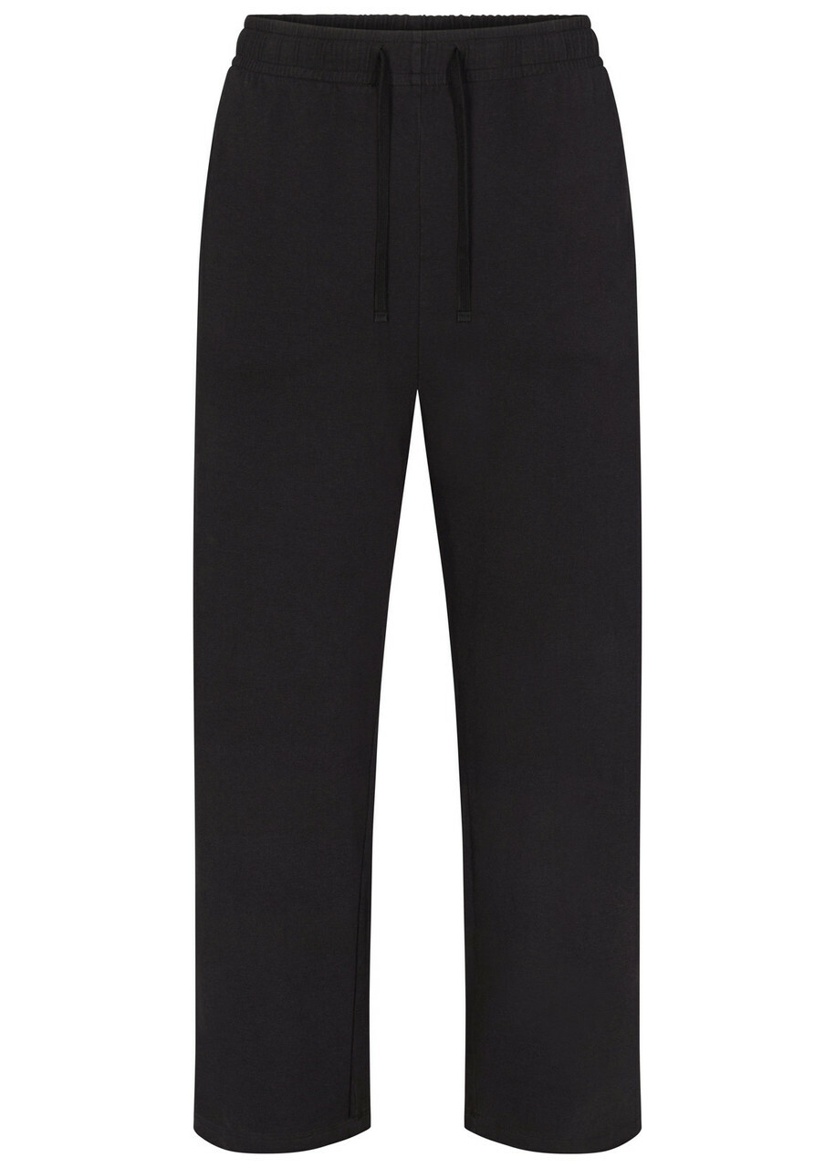 Skims Straight-leg Jersey Trousers Black