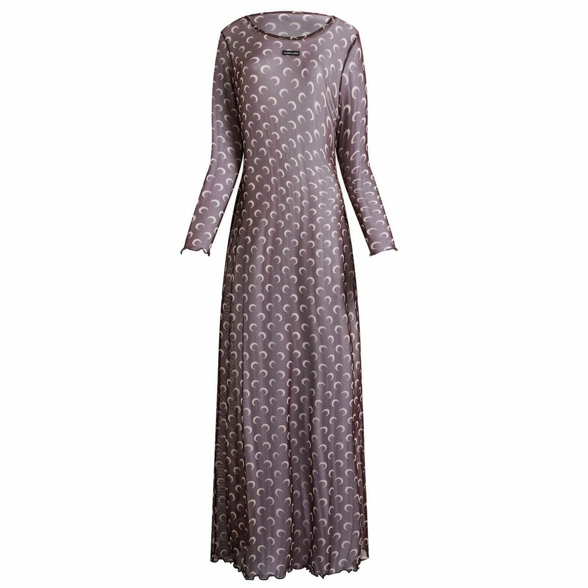 Marine Serre Women's Moon Printed Mesh Panelled Dress in