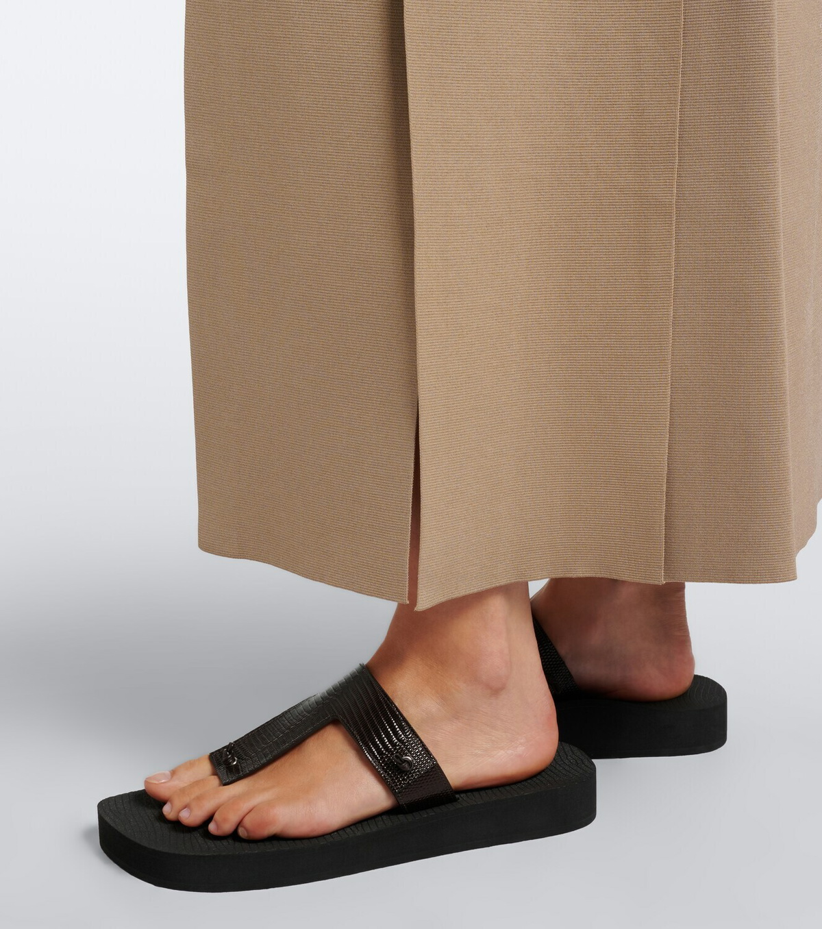 Christen Edge leather thong sandals