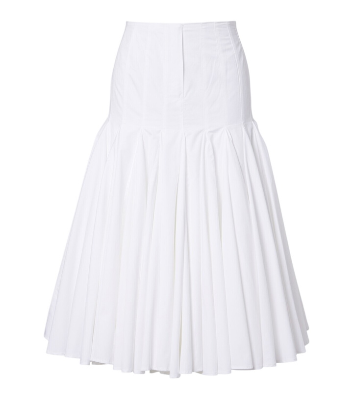 Photo: Jacquemus Agave cotton poplin midi skirt