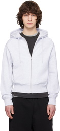 Entire Studios Gray Slim Zip Up Hoodie