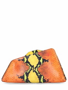 THE ATTICO - 8:30 Pm Snake Printed Leather Clutch