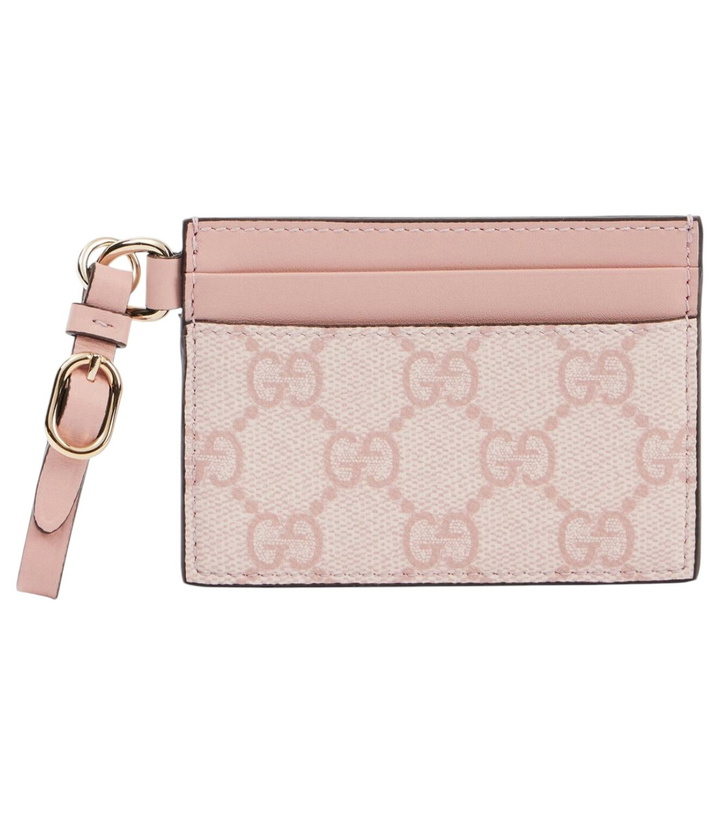 Photo: Gucci GG Canvas leather trimmed cardholder