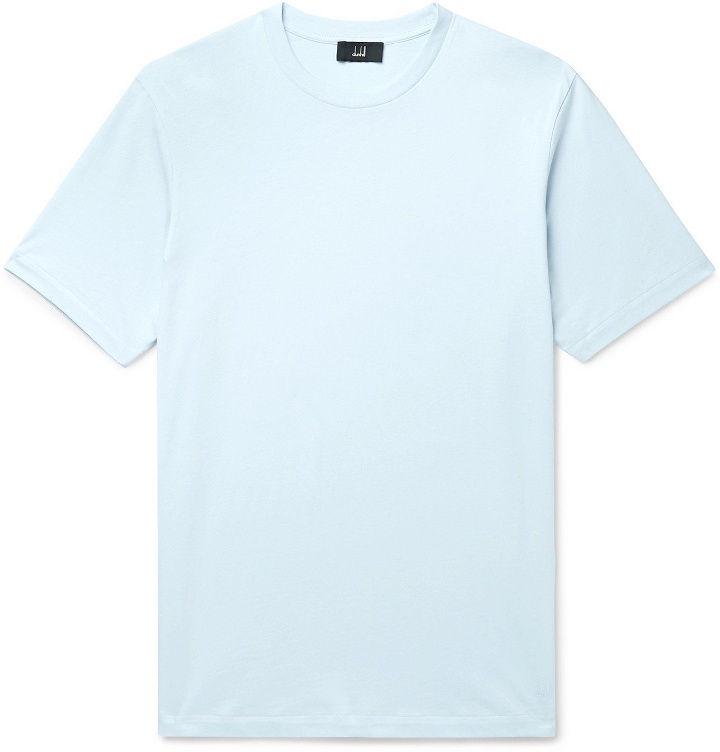 Photo: Dunhill - Cotton-Jersey T-Shirt - Blue