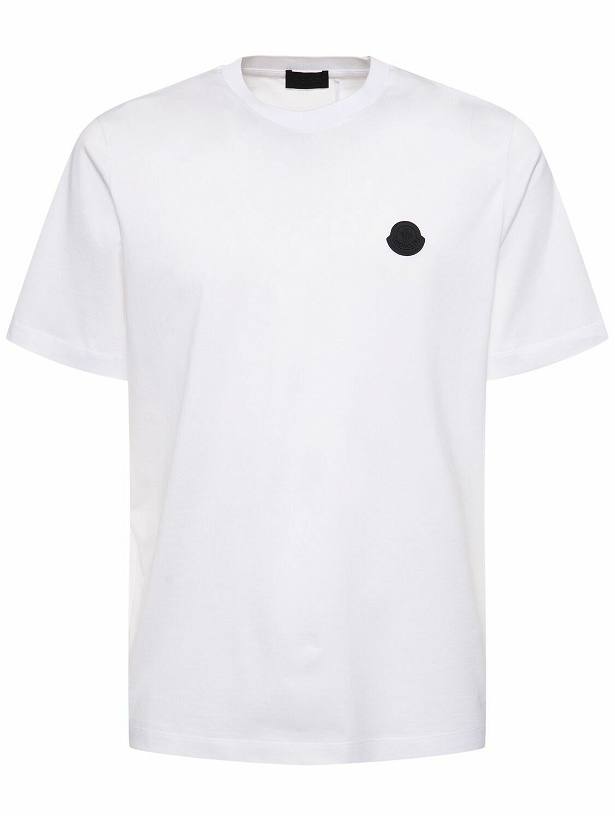 Photo: MONCLER Logo Cotton T-shirt