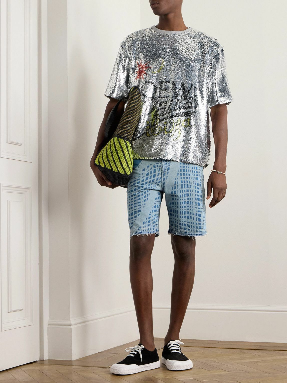LOEWE - Paula's Ibiza Paillette-Embellished Cotton-Blend T
