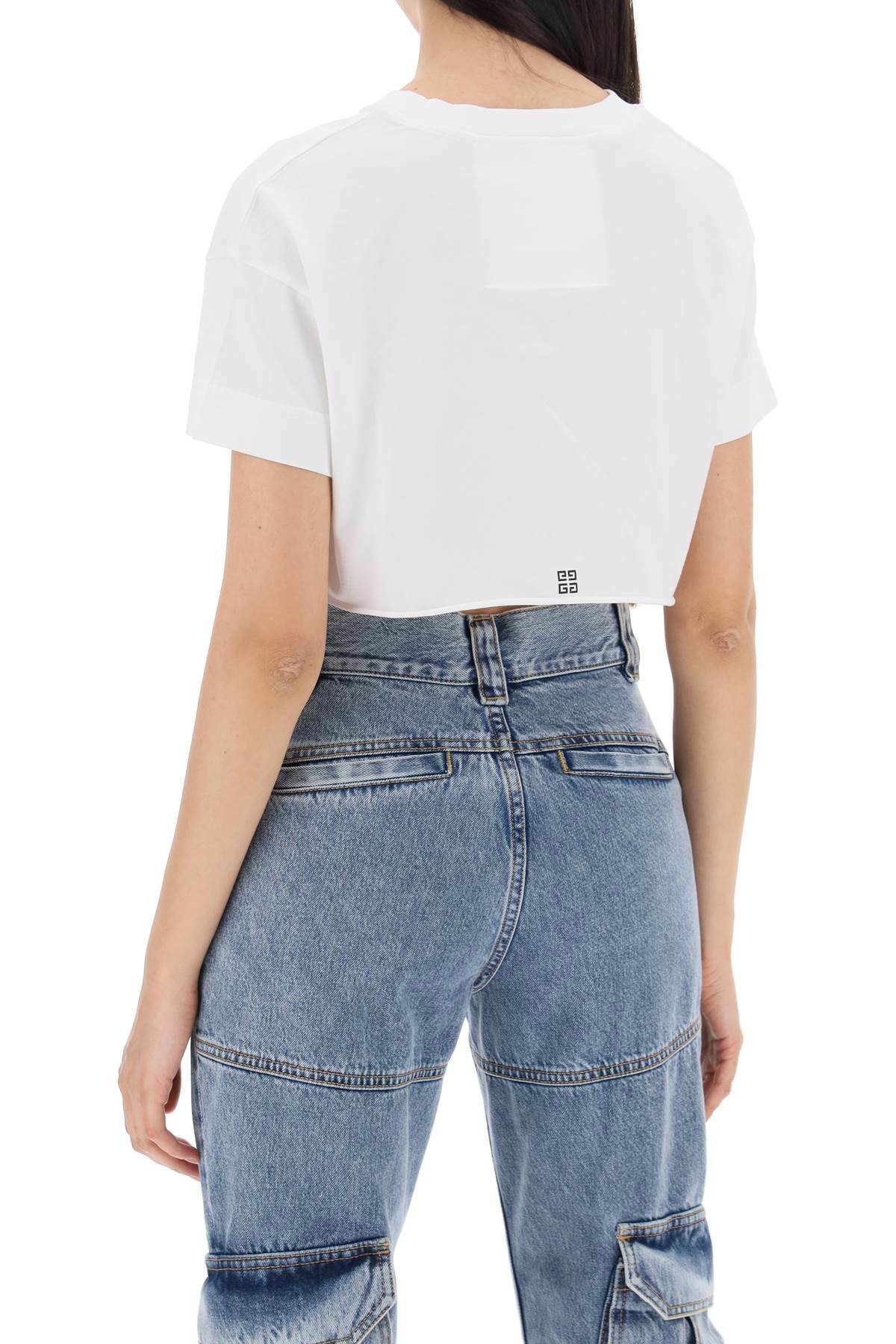 【関税＆送料込み】Givenchy Cropped Logo T-Shirt Givenchy Cropped T-Shirt with 4G Logo | Neiman Marcus