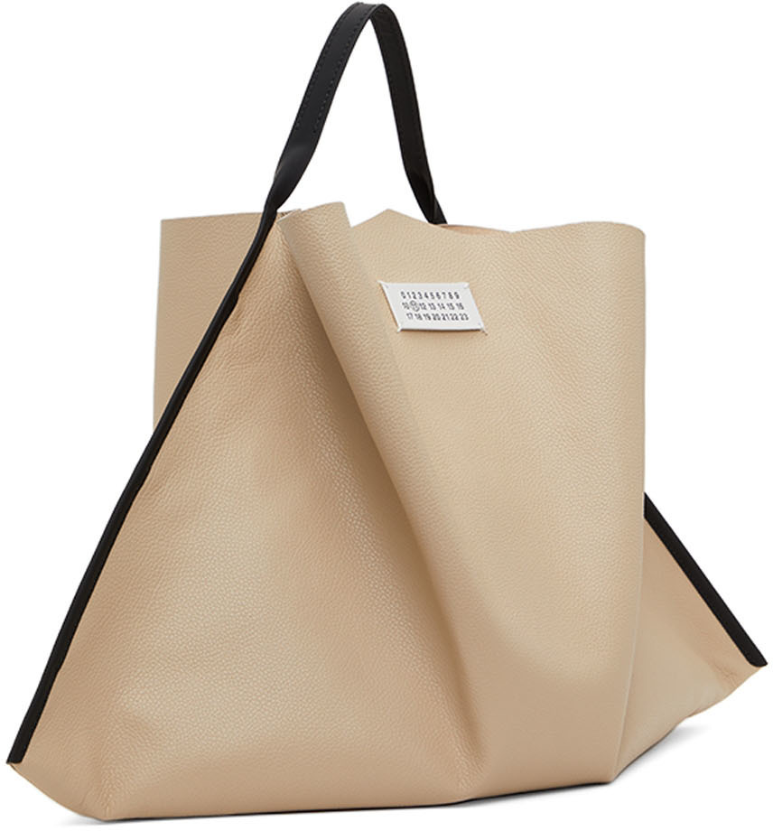 Maison Margiela Beige Mouchoir Tote Bag Maison Margiela