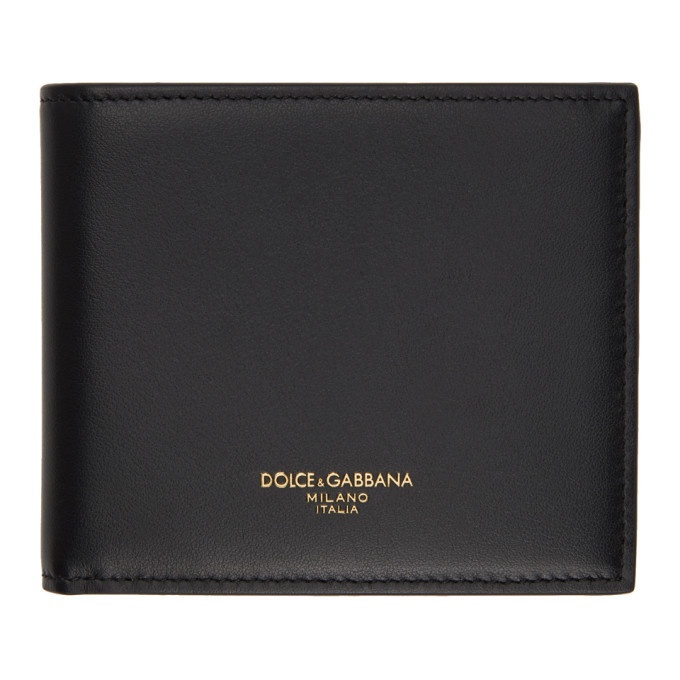 Photo: Dolce and Gabbana Black Leather Bifold Wallet
