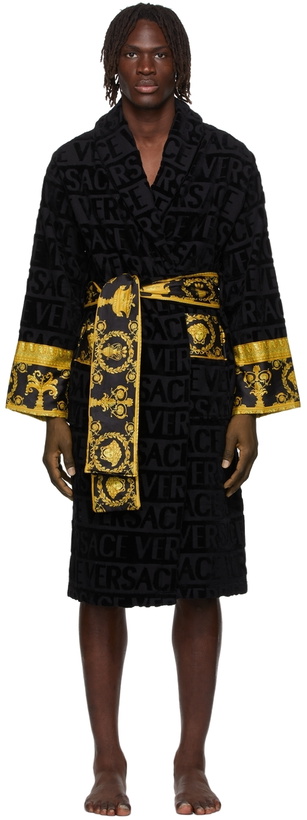 Photo: Versace Black I Heart Baroque Robe