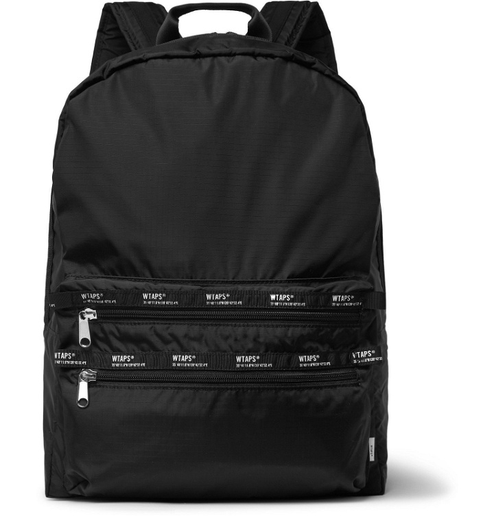 Photo: WTAPS - Logo-Appliquéd Ripstop Backpack - Black