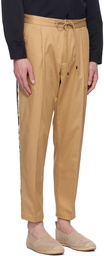 BOSS Tan Tapered Trousers