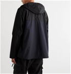 nanamica - Two-Tone Shell Hooded Jacket - Black