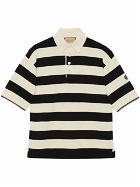 GUCCI - Striped Cotton Polo Shirt
