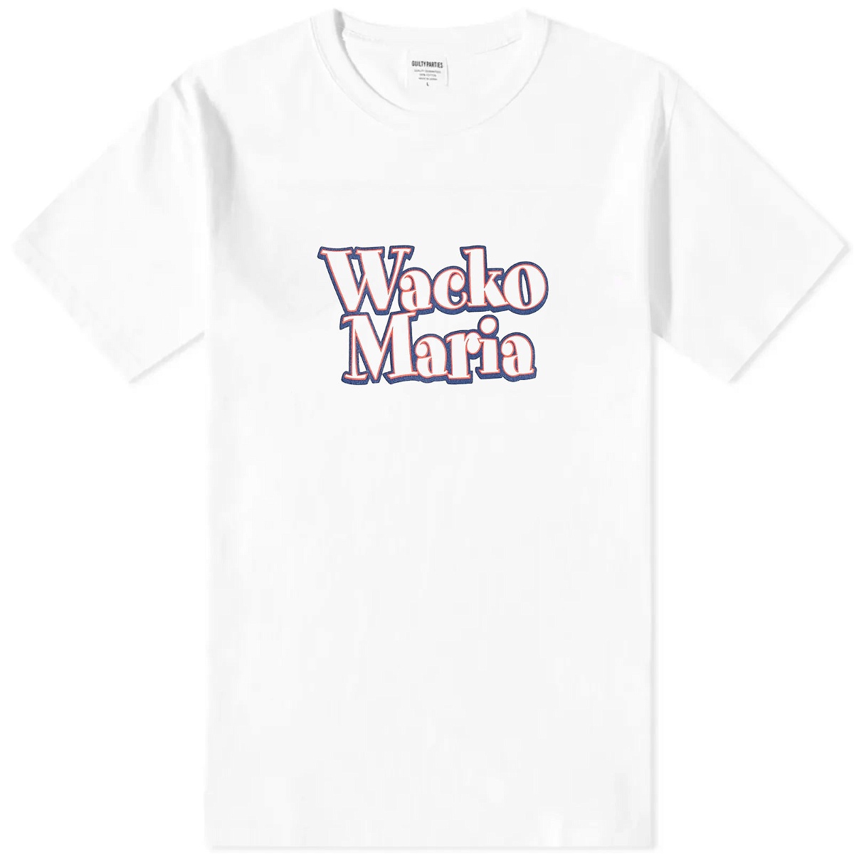 Wacko Maria Men's Type 2 Washed Heavyweight Crew T-Shirt in White Wacko ...