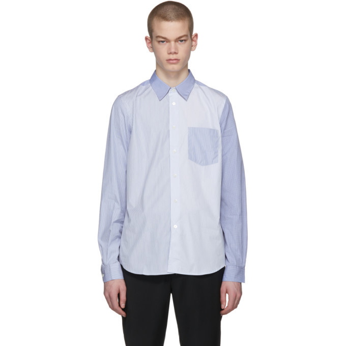 Photo: PS by Paul Smith Blue Tailored Contrast Shirt