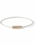 Le Gramme - Cable Sterling Silver and 18-Karat Gold Bracelet - Silver