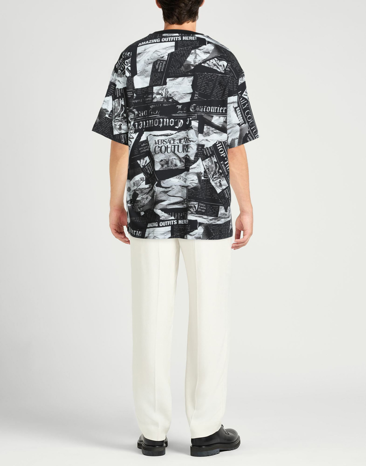 Versace Jeans Couture Mens T-shirt in Black