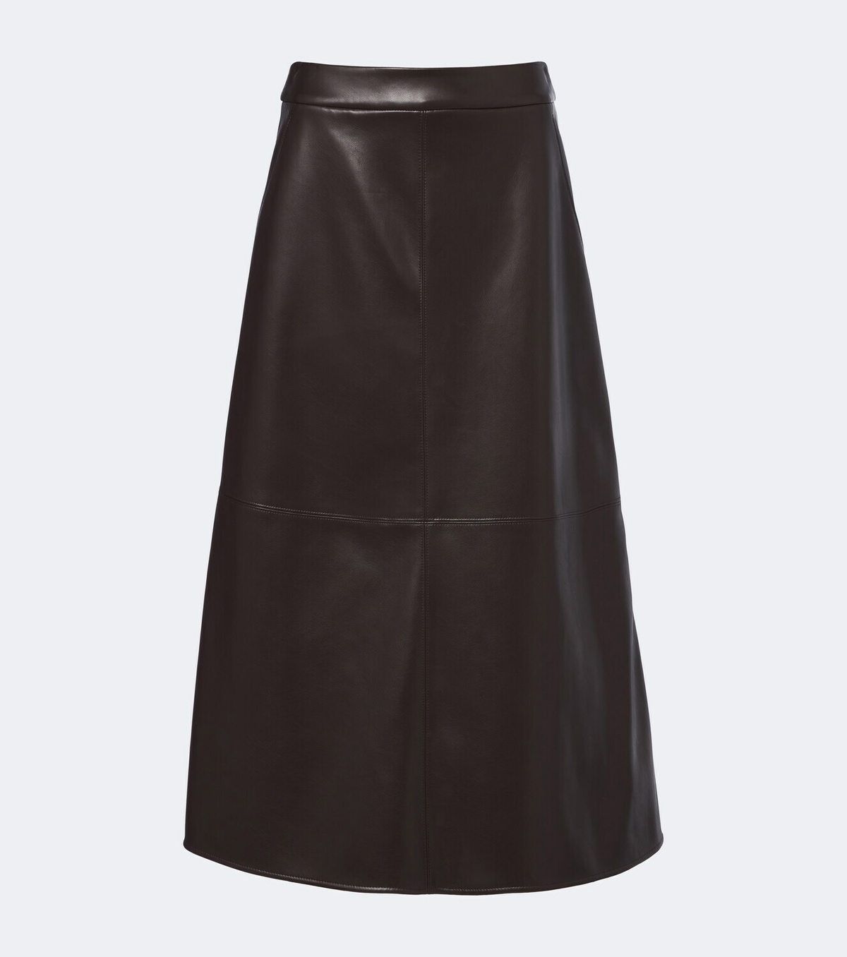 'S Max Mara Paneled coated jersey midi skirt