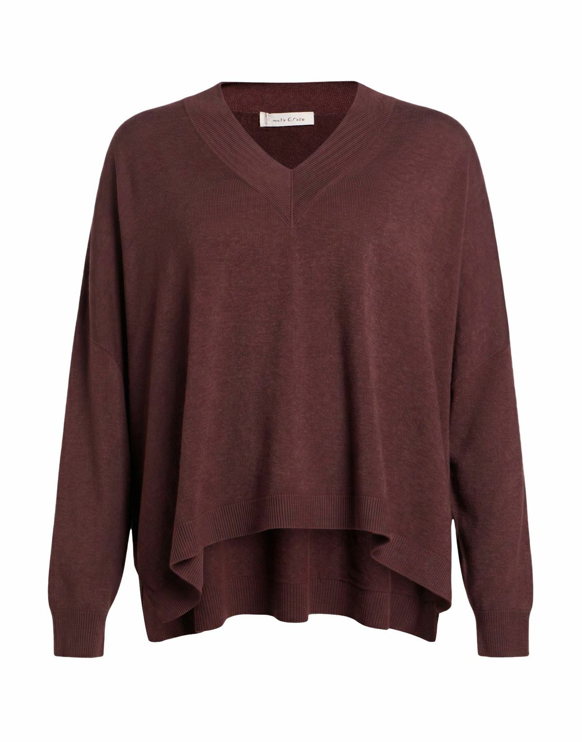Manila Grace Womens Sweater Chocolate in Brown