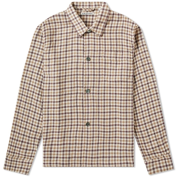 Photo: Our Legacy Box Wool Shirt Brown Check