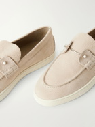 Christian Louboutin - Chambeliboat Full-Grain Nubuck Loafers - Neutrals