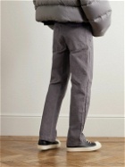 Entire Studios - Task Straight-Leg Stone-Washed Cotton-Canvas Trousers - Gray