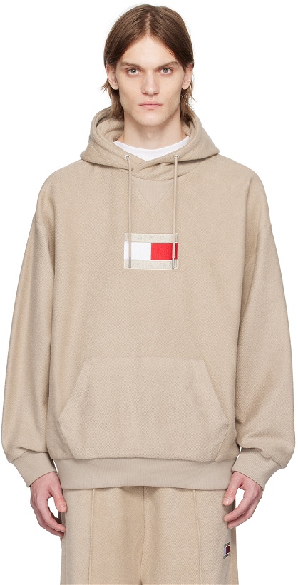 Photo: Tommy Jeans Taupe Washed Hoodie