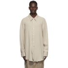 Hed Mayner Off-White Linen Raglan Shirt