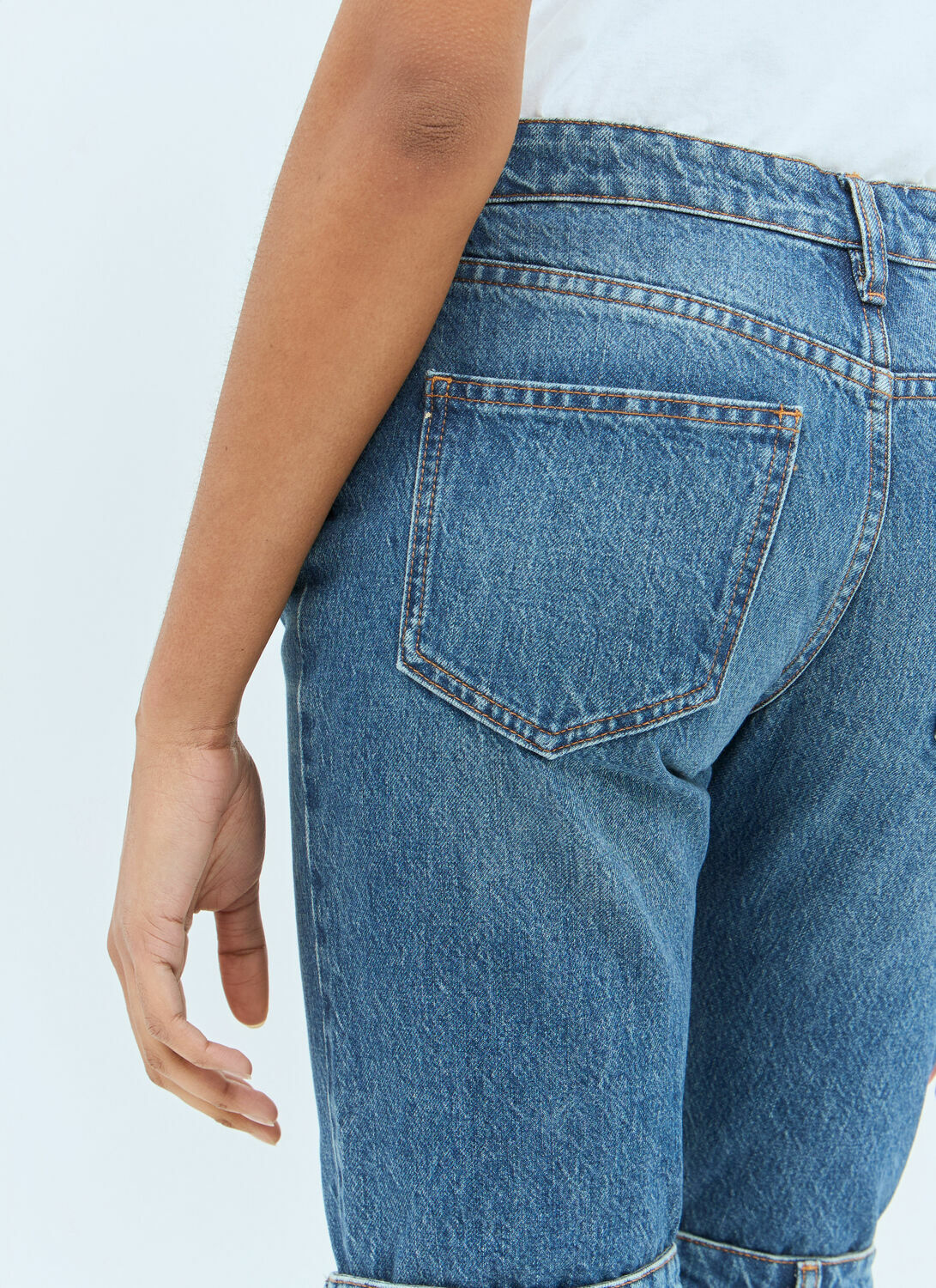 Coperni Open-Knee Jeans