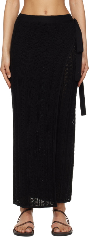 Photo: Holzweiler Black Kelp Crochet Maxi Skirt