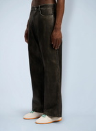 Palm Angels Curved Logo Coated Pants