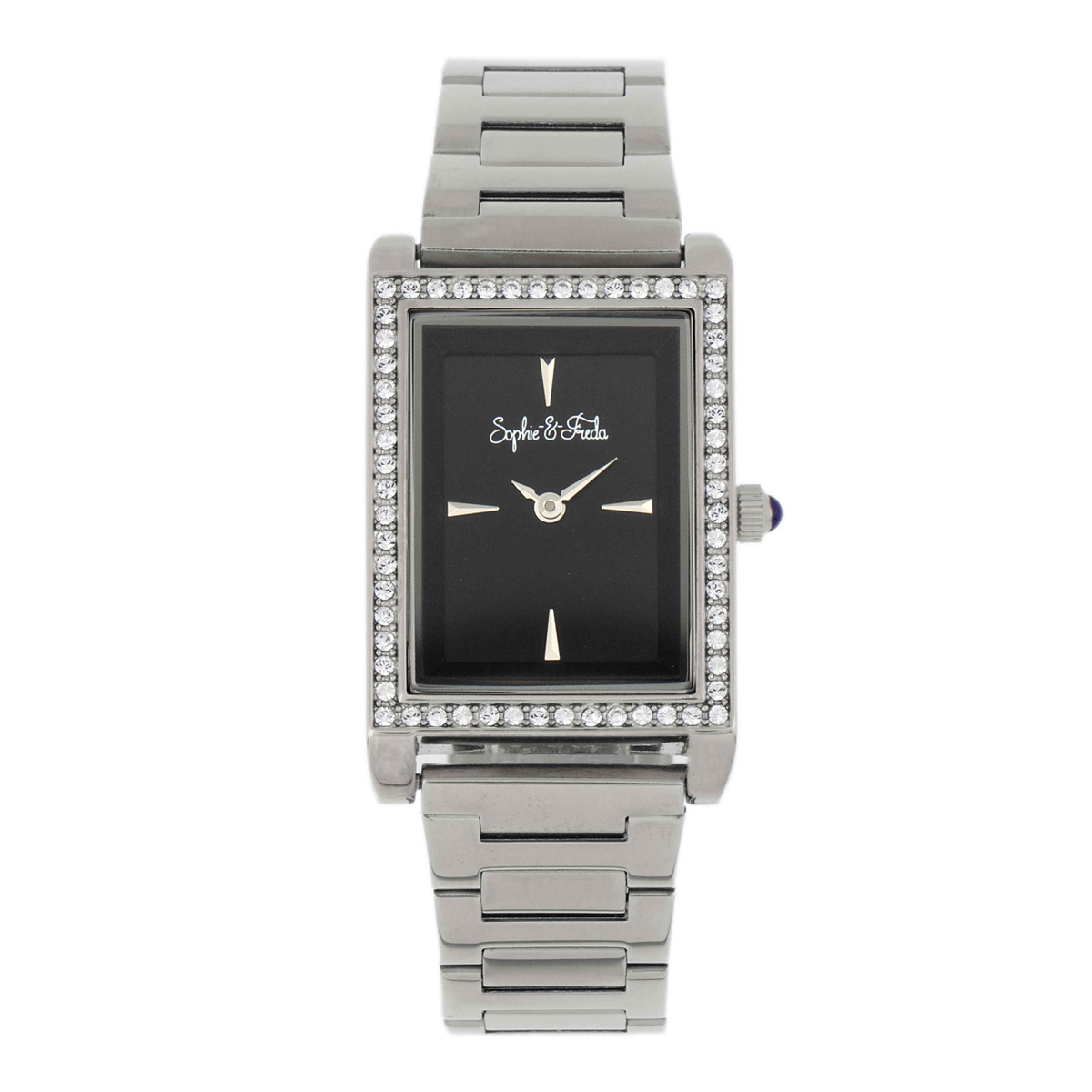 Sophie And Freda Wilmington Quartz Crystal Black Dial Ladies Watch SF5601