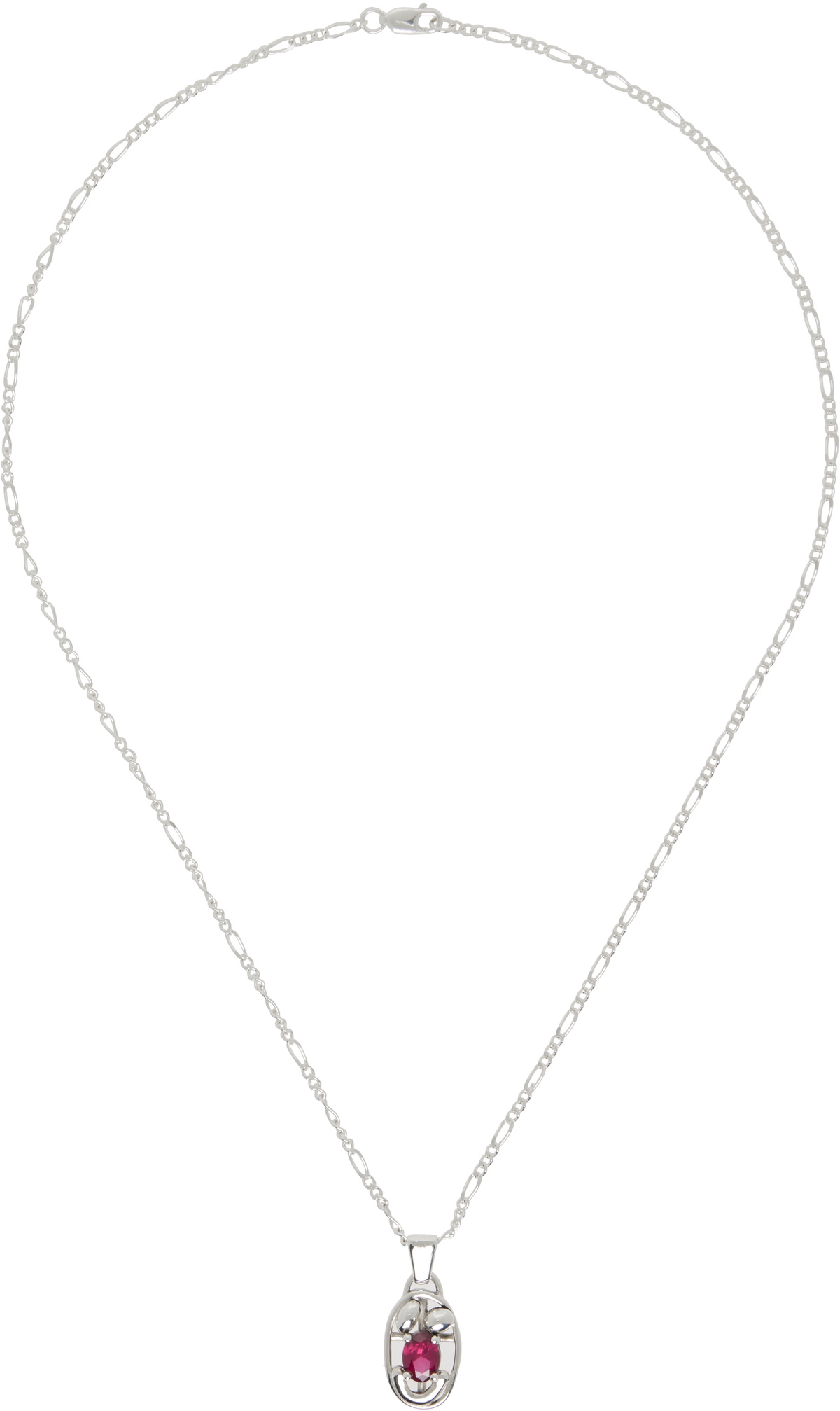Alec Doherty Silver Oval One Necklace