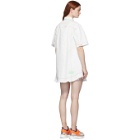 SJYP Off-White Stitch Denim Dress