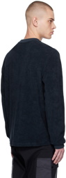 Moncler Navy Embroidered Sweatshirt